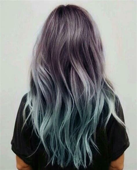 Grey Dip Dye Cabelo Colorido Ideias De Cabelo Hair Hair