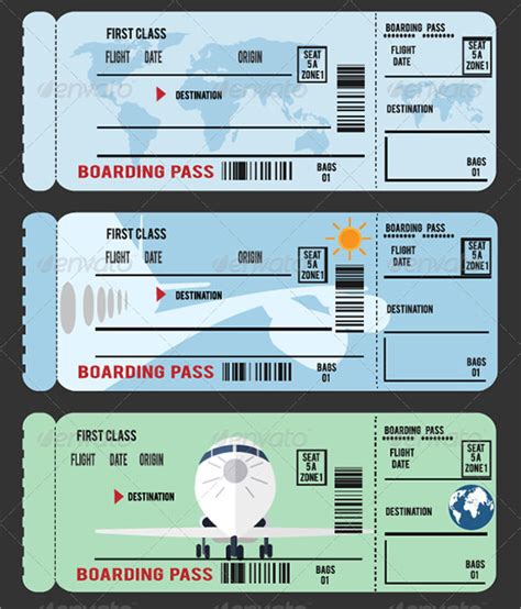 Free Downloadable Boarding Pass Template Free Printable Templates