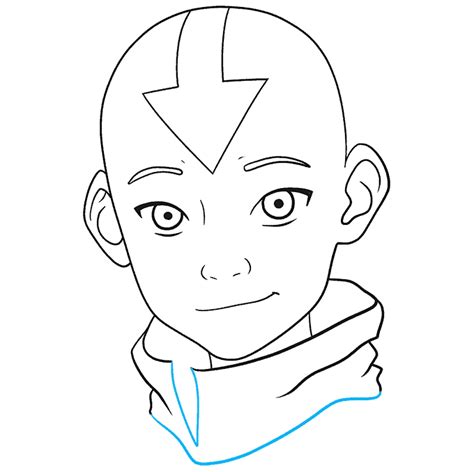 How To Draw Aang From Avatar The Last Airbender Really Easy Drawing
