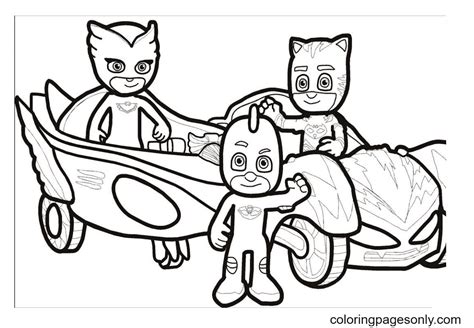 Pj Mask Gecko Mobile Coloring Page Hot Sex Picture