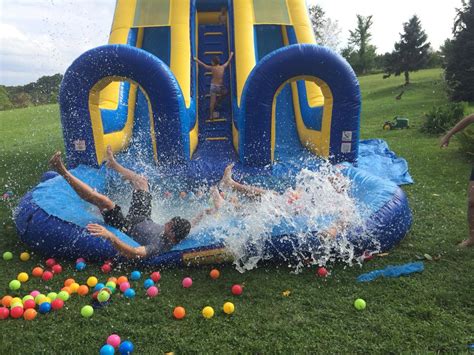 check out this 20 inflatable water slide we ve rented this for business parties birthday