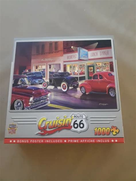 Master Pieces Cruisin Route 66 Phils Diner 1000 Piece Jigsaw Puzzle