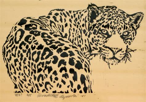 Wildlife Linoleum Block Prints Portraits Of Animals