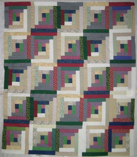 Mary Manson Quilts Log Cabin Quilt Top