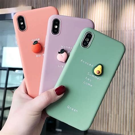 Lovely Cute 3d Pattern Phone Case For Iphone Xs Max Xr X 8 7 6 6s Plus