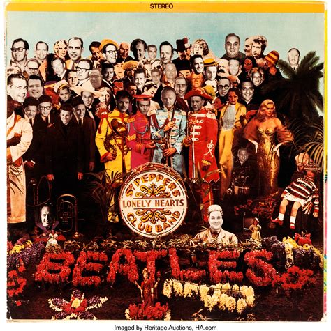 Beatles Ultra Rare Album Cover Sgt Peppers Lonely Hearts Club Lot 46156 Heritage Auctions