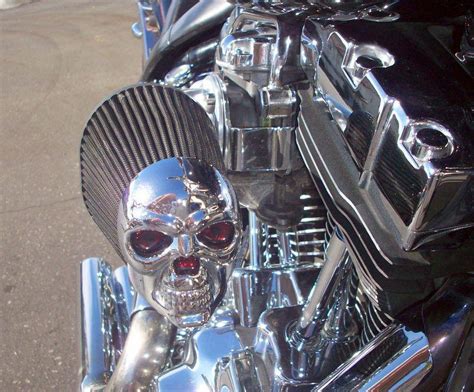 Qr code link to this post. Find CUSTOM AIR CLEANER CHROME SKULL EMBLEM - HARLEY ...