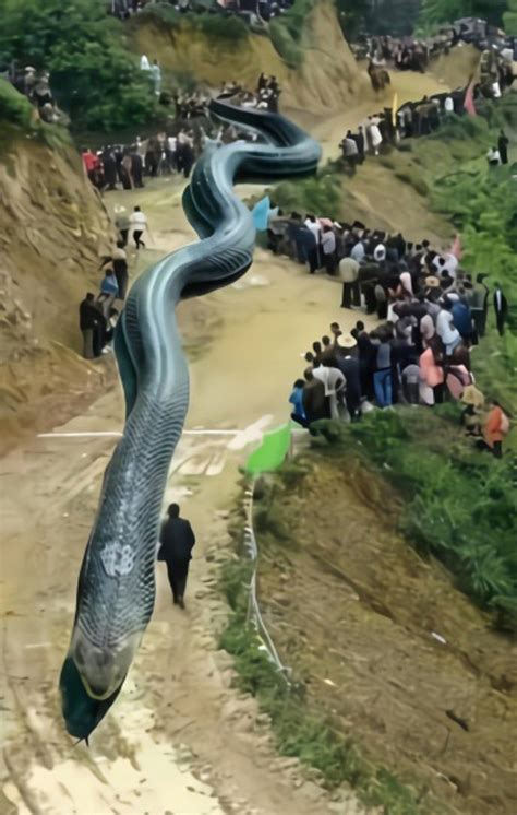 Picture Of ‘giant Snake That Caused Yibin Earthquake Lands Man In