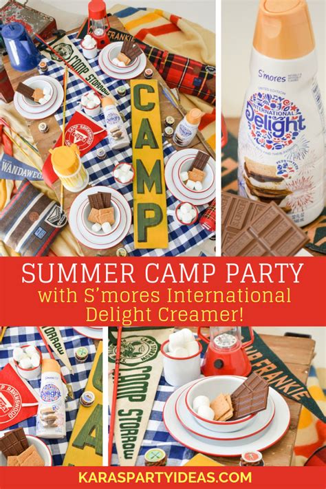 Summer Camp Party With Smores International Delight Creamer Via Kara