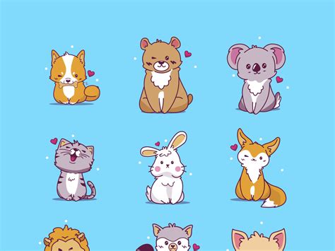Cute Animal Icons By Unblast On Dribbble