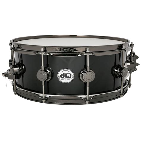 Dw Collectors Finish Ply 14x 5 Solid Black Snare Snare Drum