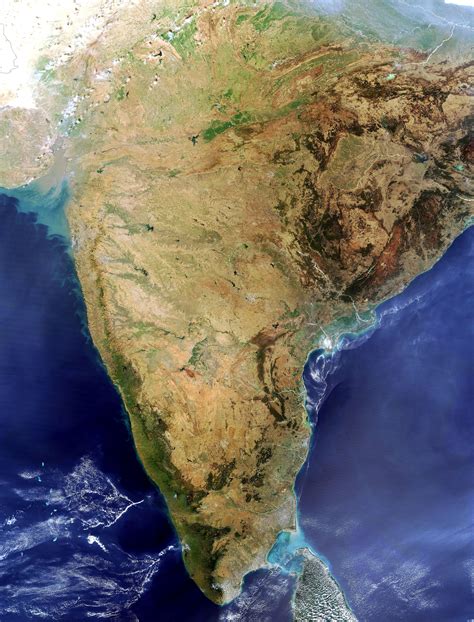 Satellite Map Of India Space Photography Landscape Photography