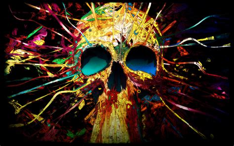 Download, share or upload your own one! digital Art, Colorful, Skull Wallpapers HD / Desktop and ...