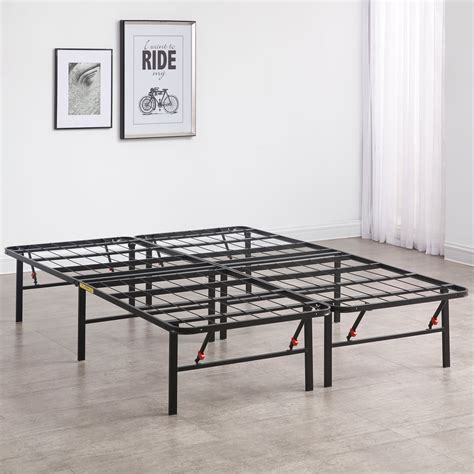 Modern Sleep Hercules Heavy Duty 14 Inch Platform Metal Bed Frame Mattress Foundation