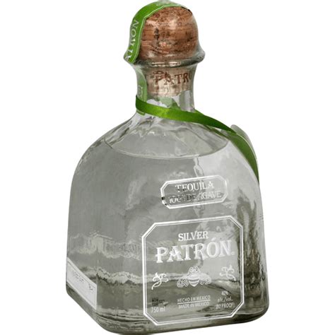 Patrón® Silver Tequila 750ml Glass Bottle Buehlers