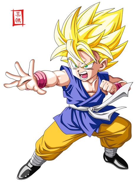 Super Saiyan Kid Goku Dessin Sangoku Dessin Goku Dragon Ball Z