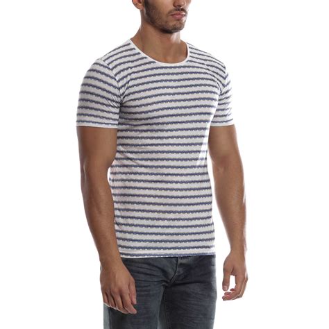 Short Sleeve Striped Shirt White S Moda Crise Touch Of Modern