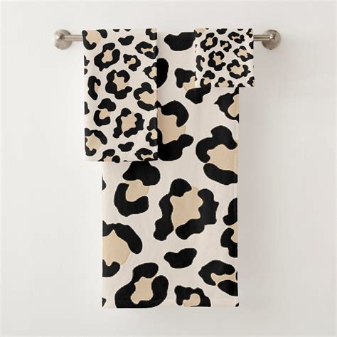 Leopard Print Towel Set Check Out The Rest Of This Collection Leopard