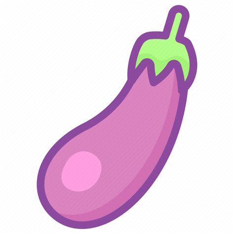 Eggplant Brinjal Vegetable Vegetarian Icon Download On Iconfinder