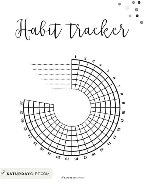 Circular Habit Tracker Printable Free Printable Templates Images And