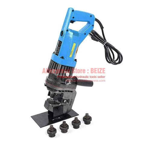 900w Electric Hydraulic Hole Puncher Steel Plate Hole Punching Tool 10t