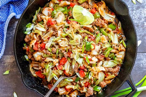 This fried cabbage recipe is so easy, economical and one of our family's favorite side dishes. Fried Cabbage Sausage Skillet Recipe — Eatwell101
