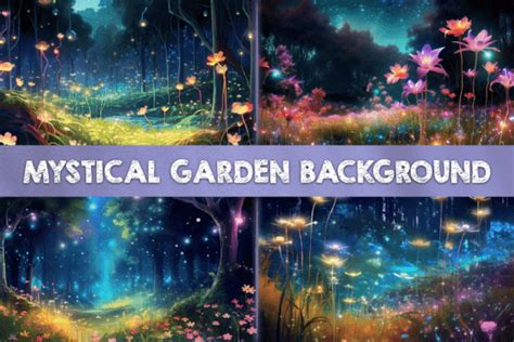 Mystical Garden Background 25 Graphic By Sebelumashar · Creative Fabrica