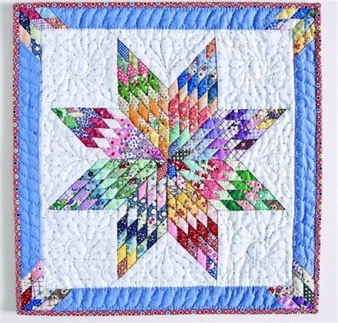 Quilting Lone Star Block Tutorial Lone Star Quilt Miniature Quilts