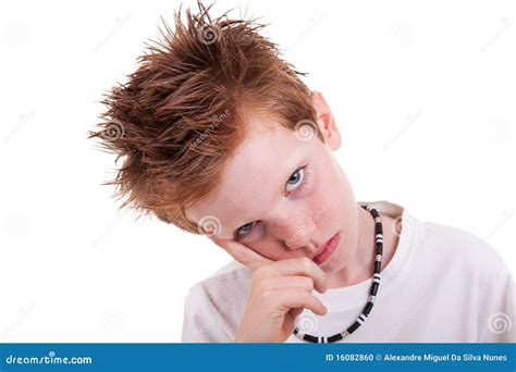 Cute Bored Looking To Camera Stock Photo Image Of Expressive