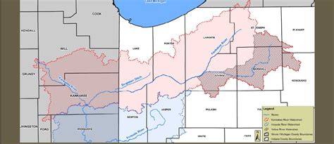 Map Of The Kankakee River World Map