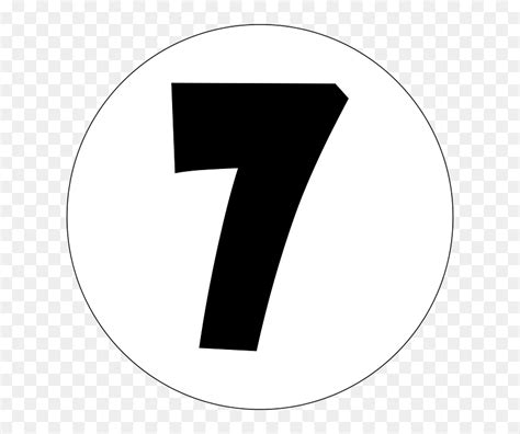 Number 7 Seven Number Vector Graphic Pixabay Gambar Angka 7 Hitam