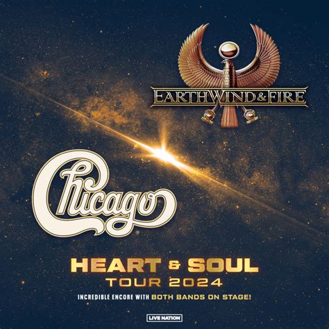 Chicago And Earth Wind And Fire Heart And Soul Tour 2024 In Seattlee