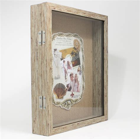 Weathered Wood Shadow Box Frame - For Those Tangible Memories