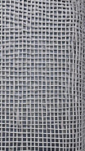 Premium Photo A Woven Pattern Of White Plastic Mesh With A White Square
