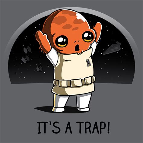 Admiral Ackbar Its A Trap T Shirt Official Star Wars Tee Teeturtle