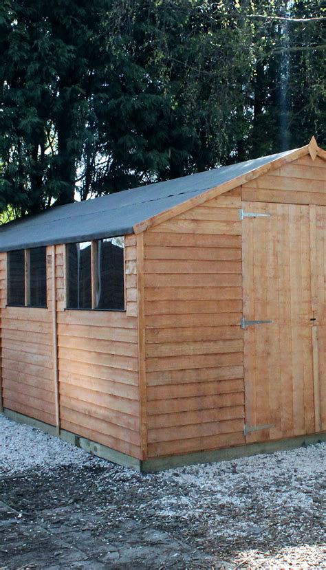 Large Wooden Shed With Styrene Windows And Double Door Buy Shed