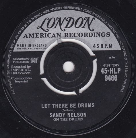 Sandy Nelson Let There Be Drums St Pressing Vinyl Discogs