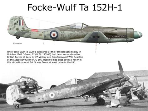 Focke Wulf Ta 152h 1 Arreso Alle Forze Britanniche Nel 1945 Era