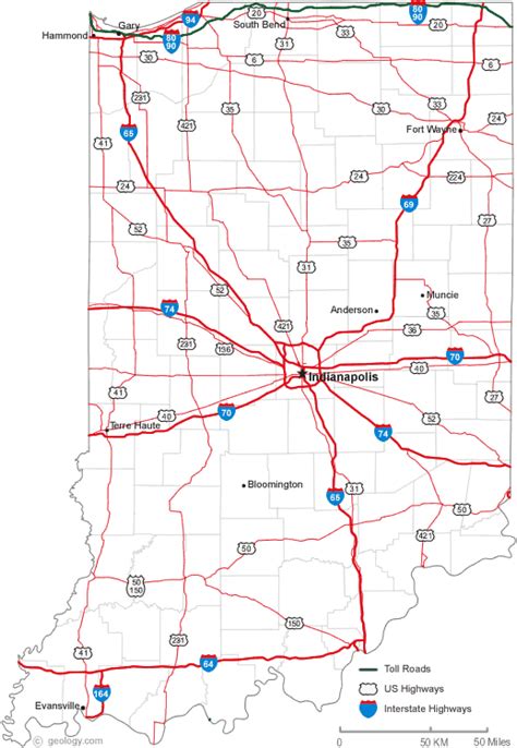 Map Of Indiana Cities Map Indiana Cities Indiana