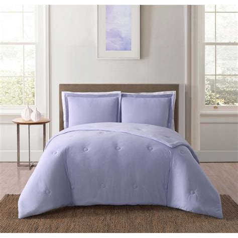 Truly Soft Everyday Solid Jersey Lavender Twin Extra Long Comforter Set