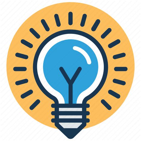 Bright Idea Creativity Inspiration Light Bulb Luminaire Icon