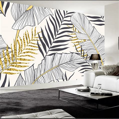 Beibehang Papel Parede Custom Wallpaper Modern Minimalist Tropical Rain
