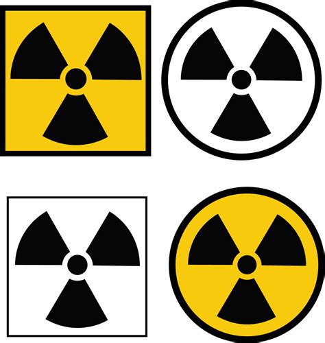 Radiation Danger Vector Pictogram Ionizing Radiation Hazard Symbol
