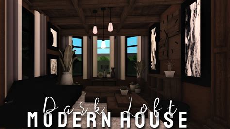 Dark Loft Modern House Roblox Bloxburg Youtube
