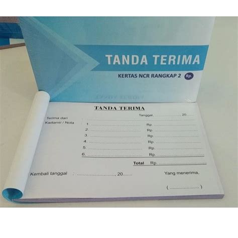 Jual Tanda Terima Ncr Rangkap Rp Pack Isi Buku Ready Makassar