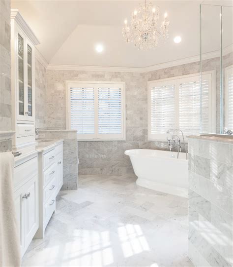 Timeless Elegance Marble Master Bath Traditional Bathroom New