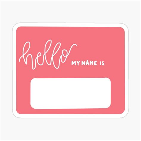 Pastel Red Name Tag Sticker By Mikaylavanduyne Pastel Red Red Names
