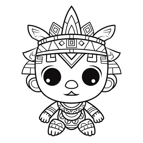 An Animal Coloring Sheet With A Cute Crown For His Head Outline Sketch
