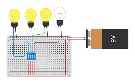 Circuit Design Light Bulb Tinkercad
