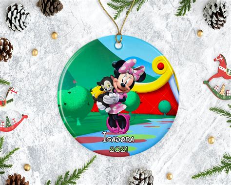 Minnie Mouse Ornament Personalized Christmas Ornament T Etsy